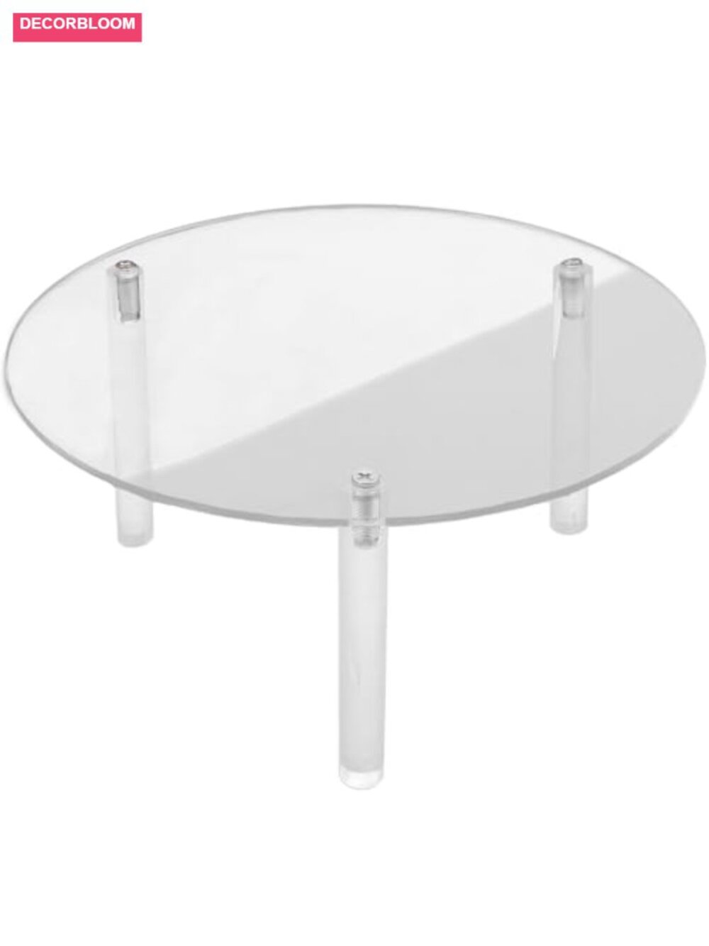 Clear Acrylic Drink Dispenser Stand, 4 Inch Height, Fits 7.87" Diameter